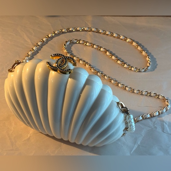 CHANEL Handbags - Rare VIP Limited Edition Minaudière Shell Crossbody/Clutch with Original Box Set